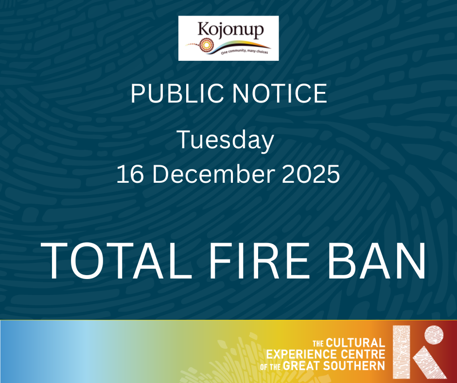 Total Fire Ban - Tuesday 16 December 2025
